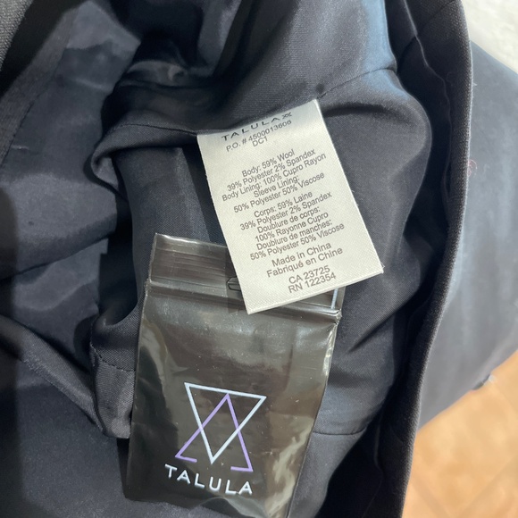 TALULA classic Black blazer size 0 XS - Picture 5 of 5